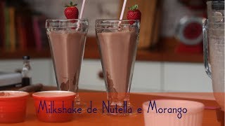 Milkshake de Nutella e Morango