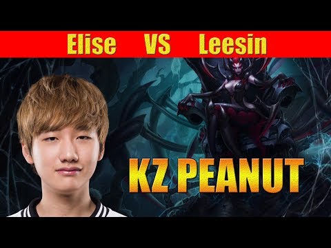 KZ PEANUT - Elise Jungle vs Leesin | KR LOL REPLAYS