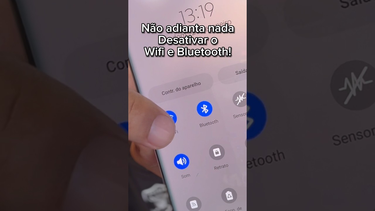 Não adianta nada desativar wifi e bluetooth