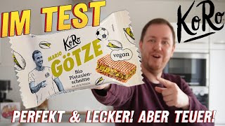 KoRo: "Mario Götze" Bio Pistazienschnitte mit 45 % Pistazien im Test