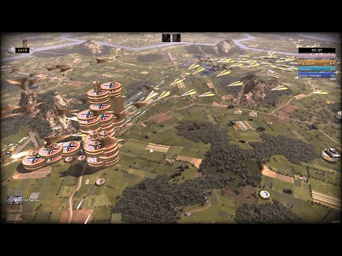 R.U.S.E - The Invention Of Nascar: Ruse Multiplayer Gameplay (4 Player FFA)