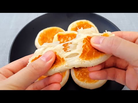 Mini-Mochi-Pfannkuchen gefüllt mit KÄSE! Leckeres Frühstück | Spaß und einfach zu machen