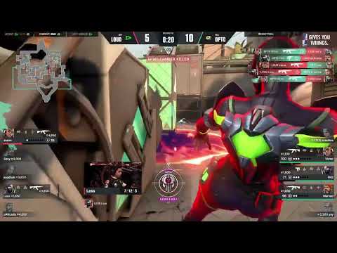 OpTic yay iron 2 whiff vs loud aspas cost them a crucial round