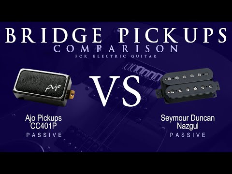 Ajo CC401P vs Seymour Duncan NAZGUL - Passive Bridge Guitar Pickup Comparison Tone Demo