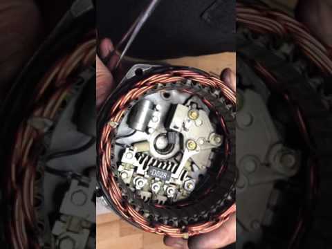 Installing brushes in GM alternator