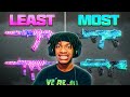 I TESTED The LEAST Vs MOST Used Guns In Warzone
