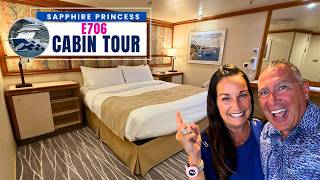Sapphire Princess E706 Cabin Tour - ADA Room - Huge Space, Quirks & Honest Review