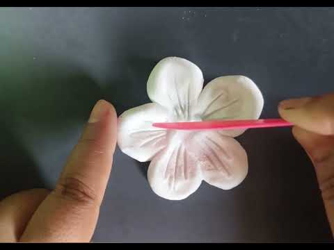 Clay flower making tutorial|| beautiful clay flower|| flower making