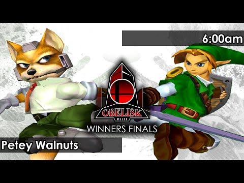 Melee: Petey Walnuts (Fox) V 6:00am (Link) - Obelisk 87 Tournament SSBM