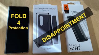 Galaxy Fold 4 Samsung Standing Cover & S Pen Case | Spigen Glastr Screen Protector