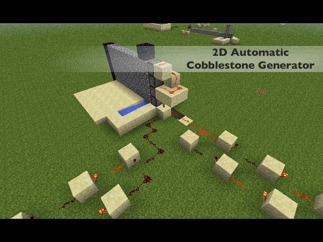 2D Automatic Cobblestone Generator Minecraft Map