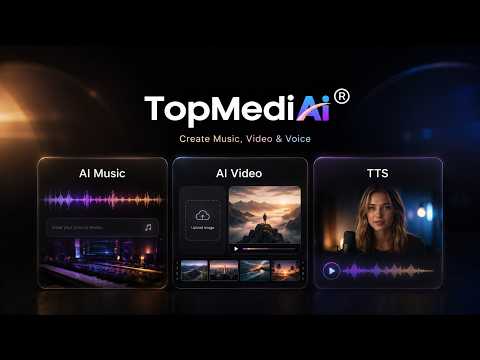 Create AI Music, Videos & Voices in One Powerful AI Creator Studio | TopMediai #topmediai