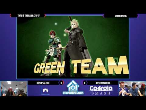 Typo @ The Lab 6/29/17 - Hyper/SaltOne vs QT/CrownAether - Smash 4 Doubles Winnner Semis