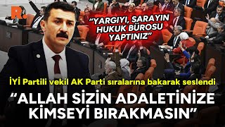 "Hukuk darbesi!" AK Parti sıralarına bakarak haykırdı: Allah sizin ada