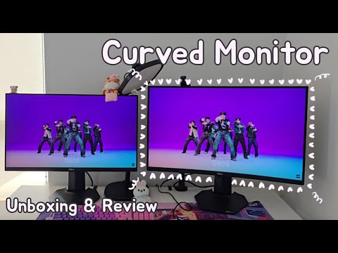 Unboxing My New Dell 27" Curved Gaming Monitor! | Initial thoughts and review