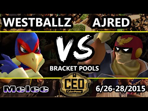 CEO 2015 - Westballz (Falco, Fox) Vs. Ajred (Captain Falcon) SSBM Bracket Pools - Smash Melee