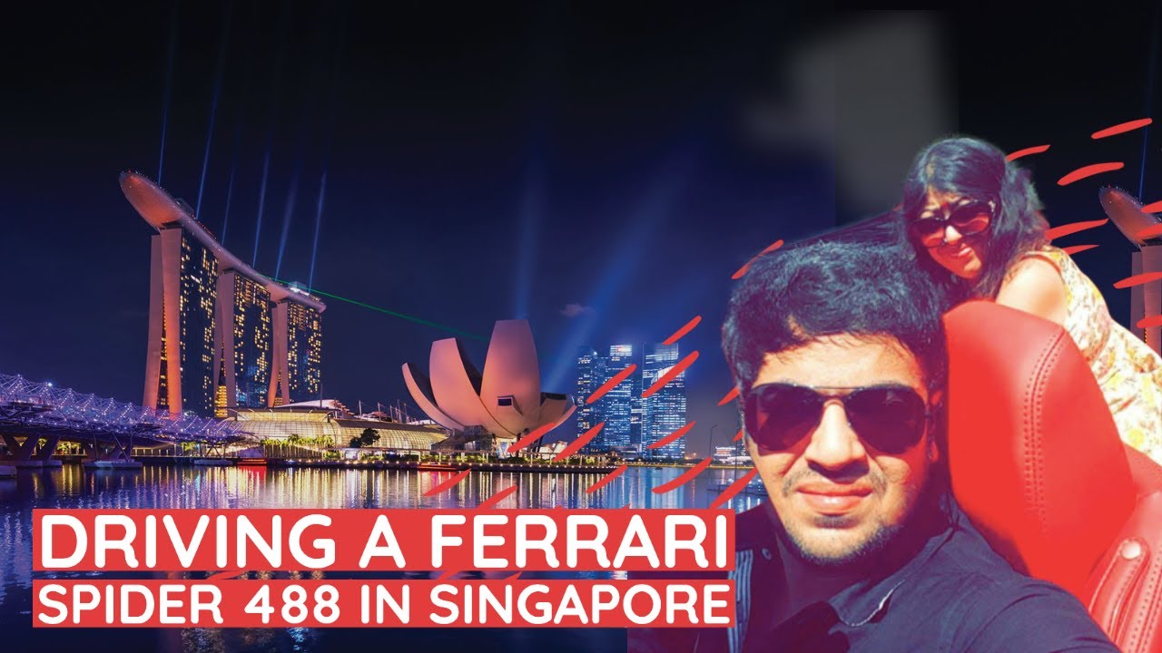 DRIVING A FERRARI SPIDER 488 IN SINGAPORE 🏎 🇸🇬 | MOTOVLOGGING
