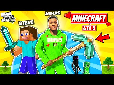 Playing MINECRAFT in GTA 5!