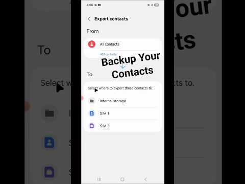 How to backup contacts on samsung mobile | Contact ka backup kaise le | Contacts backup