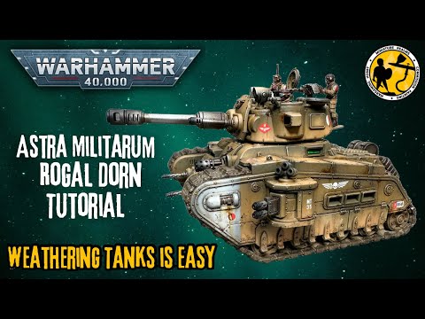 Warhammer 40k | Astra Militarum | Rogal Dorn Tank Painting Tutorial