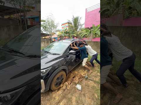 Namba car seru kulla matikuchu 😢🤯| Wait till end 😂🔥| #shorts #funwithsiblings