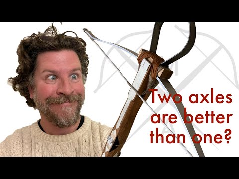 Medieval 15th century double-axle crossbow!