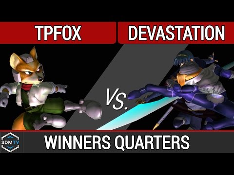 SDSU Biweekly 56 - TpFox (Fox) vs. Devastation (Sheik/Marth) - SSBM Winners Quarters - Smash Melee