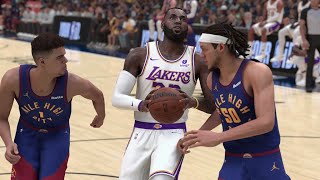 Los Angeles Lakers vs Denver Nuggets | NBA Playoffs 2024 Game 1 Full Game Highlights (NBA 2K24 Sim)