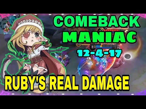 RUBY INTENSE BATTLE MANIAC | DAMAGE BUILD | TOP WORLD RANK | MOBILE LEGENDS BANG BANG