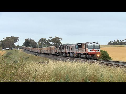 SCT 6PM9 Mixed Freight Train With Boxcars & Containers (7/12/2021) - PoathTV Australian Railways