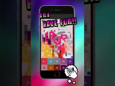 Color By Numbers  Pixel Art Sandbox Coloring Book Video
