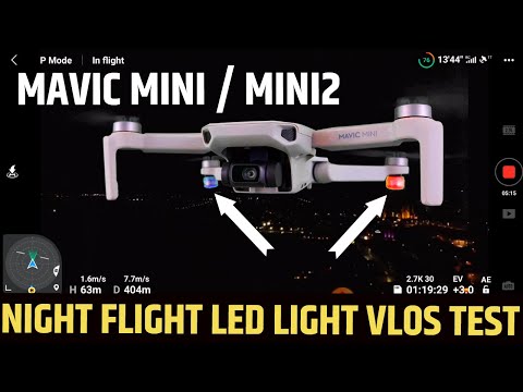 NIGHT FLIGHT DRONE LED STROBE LIGHT VLOS TEST | MAVIC MINI / MINI 2