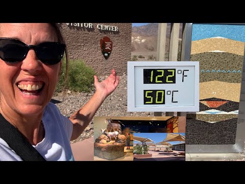 Is it TOO HOT to hike?! Let's go to FURNACE CREEK MUSEUM & VISITOR CENTER in Death Valley California