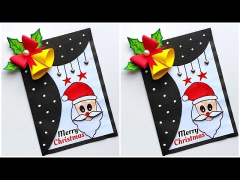 Christmas greeting card making ideas / DIY Merry Christmas card 2022 / How to make Christmas card
