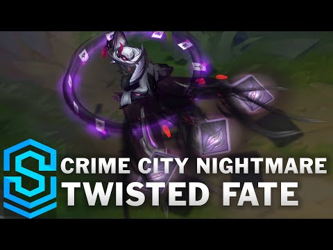 Crime City Nightmare Twisted Fate Skin Spotlight - Pre-Release - League of Legends
