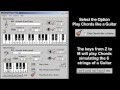 Демонстрация программы Эмулятор Пианино Гитары 