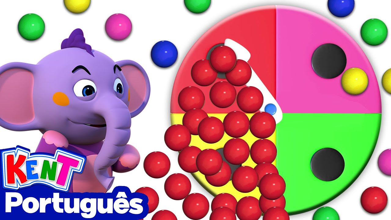 NOVO! A RODA DAS CORES! Aprenda Cores | Vídeo Educativo Para Crianças | Kent o Elefante