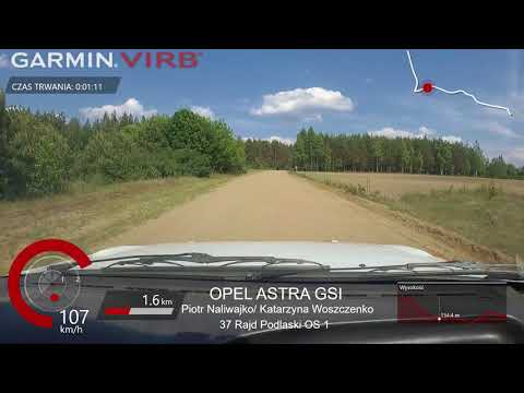 ONBOARD 37 Rajd podlaski- OS1- Piotr Naliwajko / Katarzyna Woszczenko- Opel Astra GSI