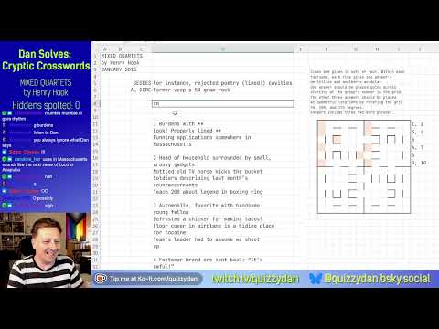 Variety Cryptic Crossword Mixed Quartets
