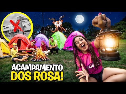 NOITE DE ACAMPAMENTO COM OS ROSA *Fomos capturados ? 