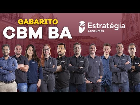 Gabarito de Provas CBM BA - Soldado