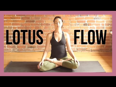 45 min Lotus Pose Yoga Flow - Deep Hip Opening Vinyasa Yoga
