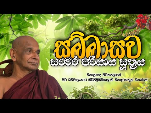 සබ්බාසව සංවර පරියාය සූත්‍රය | මීවනපලානේ සිරිධම්මාලංකාර මහතෙරුණ් වහන්සේ | Daham Atuvawa