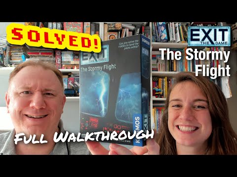 Solved! Exit the Game: The Stormy Flight: full walkthrough & solution with Dr Gareth and Laura