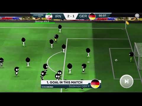 Iran vs Germany Elite 8 Highlights (Stickman Football 18)