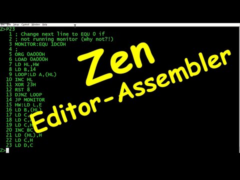 Zen Editor-Assembler on the Grant Searle Simple Z80 & RC2014 mini/micro