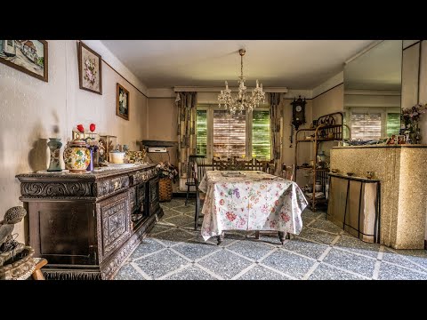 TRAURIGE GESCHICHTE | Unberührtes verlassenes Familienhaus der belgischen Katzendame