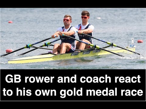GB rower and coach react to his own gold medal race