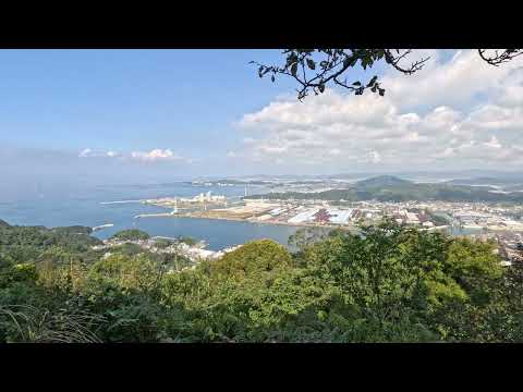 Cidade de Kainan vista do cume do Monte Fujihaku