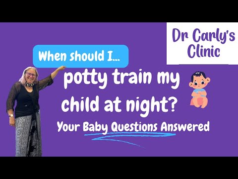 When should I potty train my child at night?
